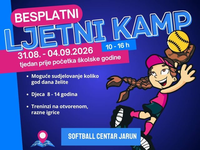 Besplatni Ljetni Softball Kamp Princ 2026 – Sport, zabava i ljeto na Jarunu!
